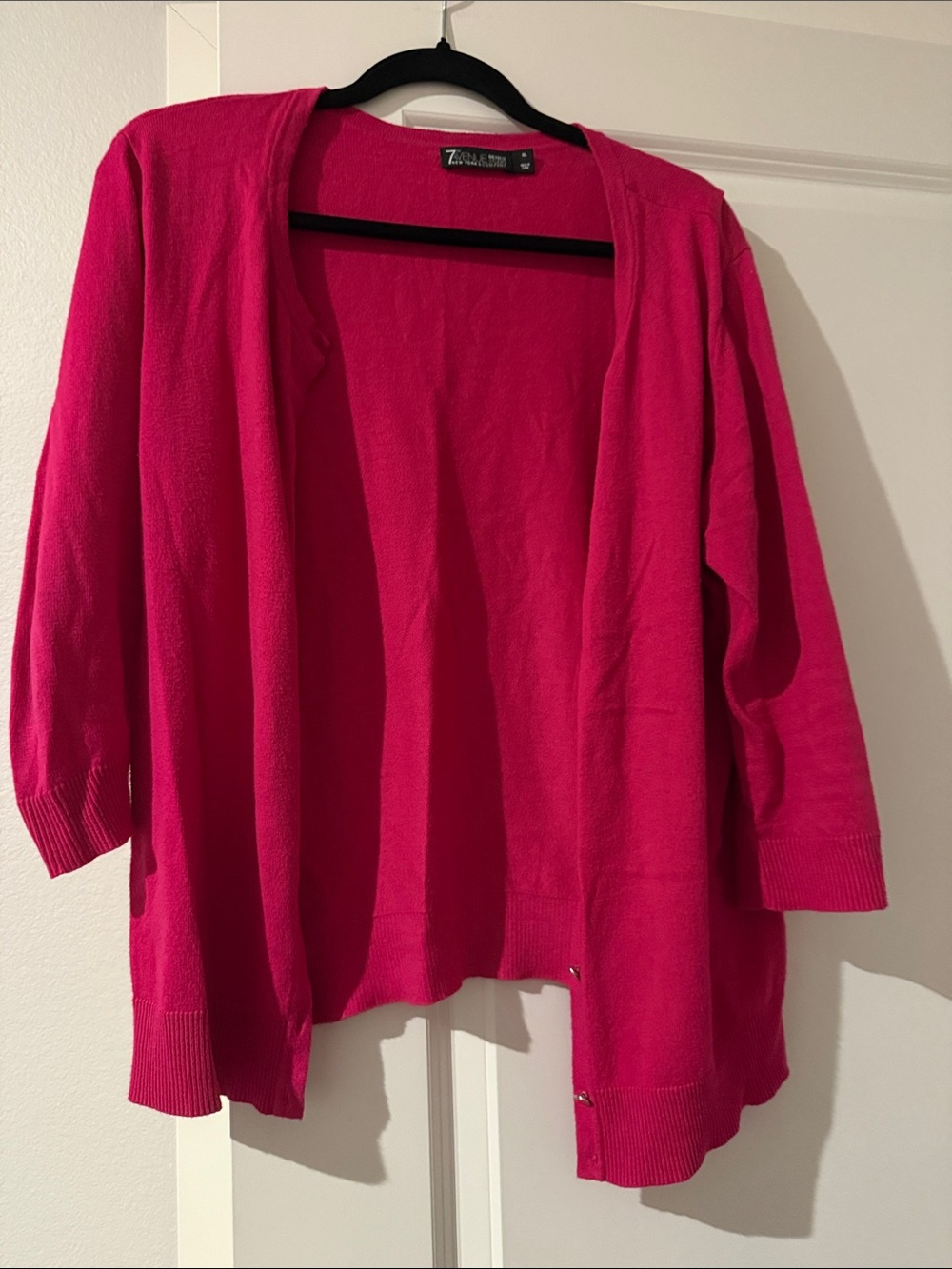 Ann Taylor Hot Pink Open-Front Women's Cardigan